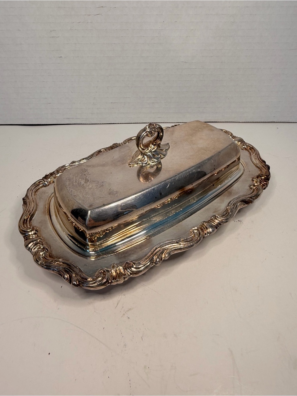 Vintage F.B. Rogers Silver Co. Silver Plated Butter
Dish 1959X